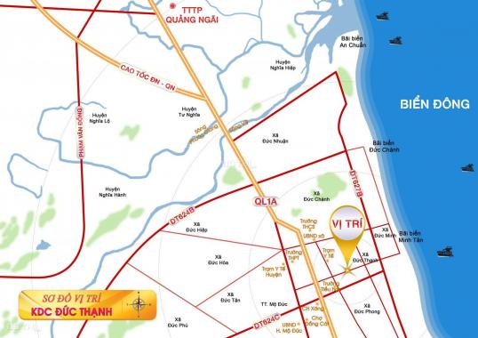 Đất nền ven biển giá rẻ chỉ 2.4tr/m2 KDC Đức Thạnh - Quảng Ngãi tháng 5/2022. Liên hệ: 0918852552