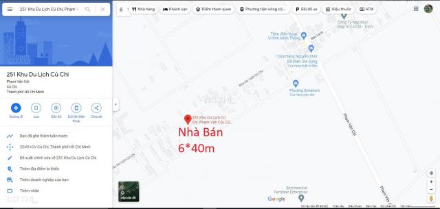 Cần bán nhà 6x40m MT 251 Bàu Lách, x. Phạm Văn Cội Củ Chi, rẻ 2,25 tỷ