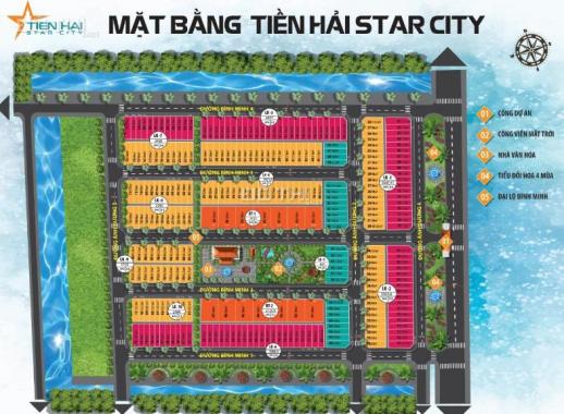 Bán đất tại dự án Tiền Hải Star City, Tiền Hải, Thái Bình giá chỉ từ 1.7 tỷ/lô