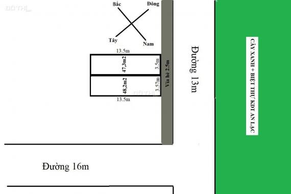 Chuyển nhượng 48m2, đất dịch vụ Vân Canh, Hoài Đức 3 ô tô tránh giá mềm