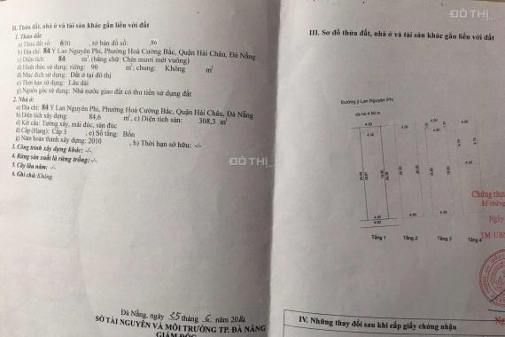 Chính chủ bán nhà 4 tầng đường Ỷ Lan Nguyên Phi - Đường 7.5m hướng Bắc