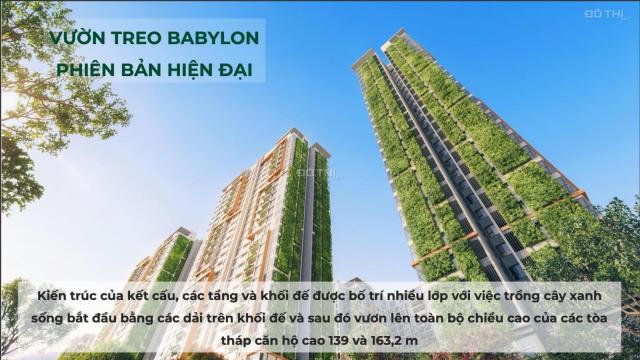 Căn hộ cao cấp phiên bản vườn treo Babylon phủ đầy mảng xanh giá sốc chỉ từ 46tr/m2 tại Vinhomes Q9