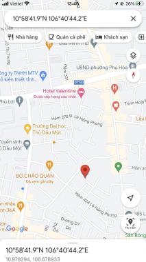 Chính chủ cần bán đất Lê Hồng Phong (gần trường đại học Thủ Dầu Một)