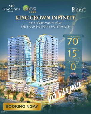 Bán gấp căn hộ cao cấp King Crown 2PN mặt tiền Võ Văn Ngân, 78m2 chỉ hơn 7 tỷ, view Landmark