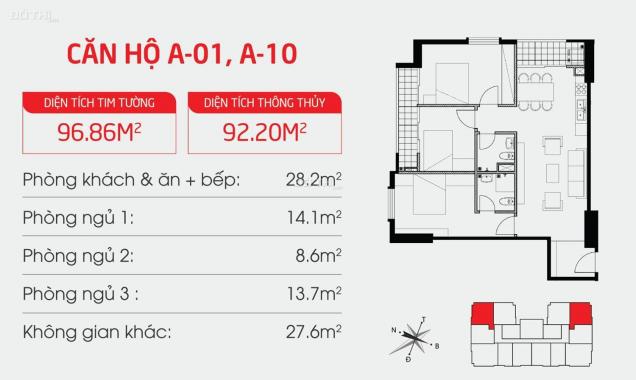 Chính chủ cần bán lô góc 3 phòng ngủ tầng trung 92m2 Hateco Hoàng Mai giá nhỉnh 2 tỷ full đồ