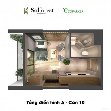 Cần bán căn chung cư Studio dự án Sol Forest tầng trung, view đẹp giá hơn 1 tỷ