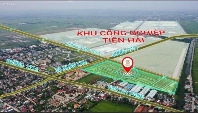 Đất nền sổ đỏ từ 25tr/m2 - Tiền Hải Center City - khu kinh tế biển số 1 Thái Bình, CK lên tới 11%