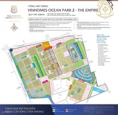 Bán nhà liền kề Cọ Xanh Vinhomes Ocean Park 2 The Empire, 156m2, 5 tầng, MT 12m, nhỉnh 19 tỷ