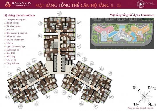 Cần bán căn góc Hoàng Huy Commerce, 72m2 bao giá thị trường, chỉ nhỉnh 2 tỷ