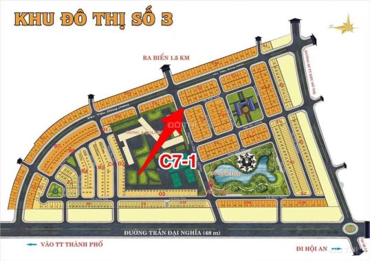 Cần bán lô góc 2 mặt tiền đường 27m Nguyễn Gia Thiều. Đối diện ĐH Phan Châu Trinh DT 223.57m2