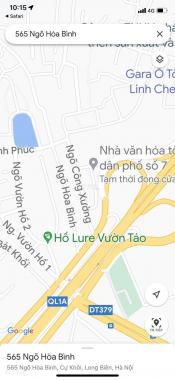 Chính chủ bán mảnh đất đẹp nhất ngõ Hòa Bình còn sót lại Long Biên