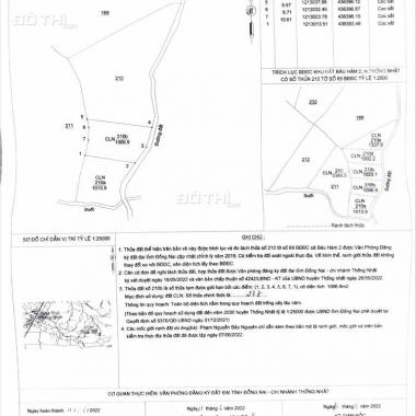 Chủ gửi bán lô đất 1000m2 sổ hồng riêng xã Bàu Hàm 2, Dầu Giây, ĐN