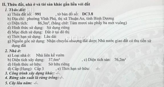 Cần bán nhà phố vườn Ehome 4, Vĩnh Phú 2, thị xã Thuận An
