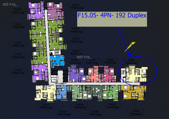 Celadon City bán Duplex Emerald F15.05, căn cuối giá gốc CĐT - Chỉ 7,63 tỷ - Full nội thất