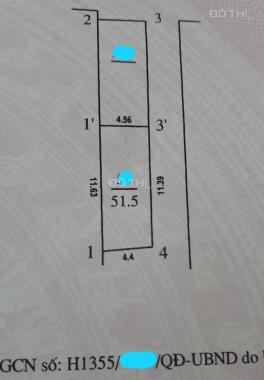 Bán đất Đại Mỗ, lô góc 2 mặt thoáng, cách đường Đại Mỗ 50m, DT 51,5m2, MT 11.39m, nở hậu