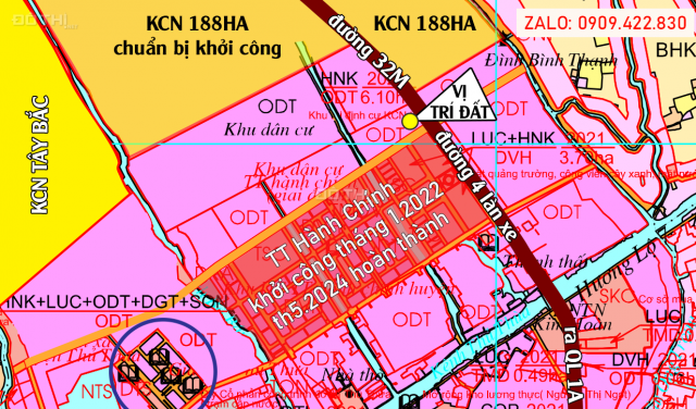 IDICO suất ngoại giao - đất ở đô thị kế trung tâm hành chính và KCN cách HCM 20km