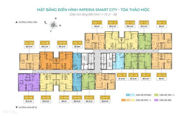 Chuyên mua bán chung cư Imperia Smart City căn 1PN, 2PN, 3PN giá cam kết rẻ nhất thị trường