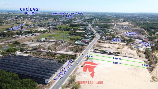Đất biển 19x120m MT Nguyễn Chí Thanh, Tân Bình, TX Lagi. Phủ hồng sổ riêng giá 4,4 triệu/m2