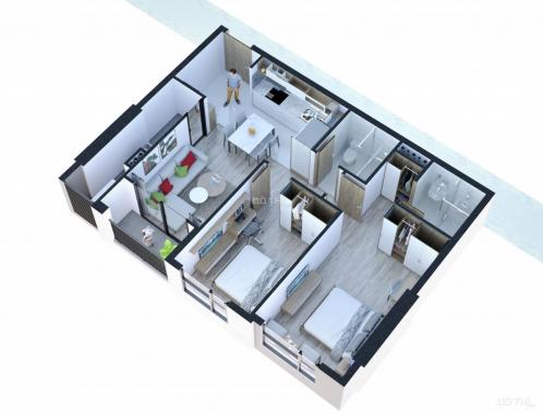 Bán căn hộ cao cấp FPT Plaza Đà Nẵng - Diện tích 70m2 - Giá CĐT 1,9tỷ/căn - Hỗ trợ vay 75%