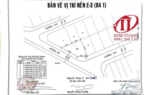 BDS Hùng Vĩ Land NC lô E 10x18.5m trục 16m Hưng Phú chỉ 11.1 tỷ, Không hổ trợ vay 24/07/2022
