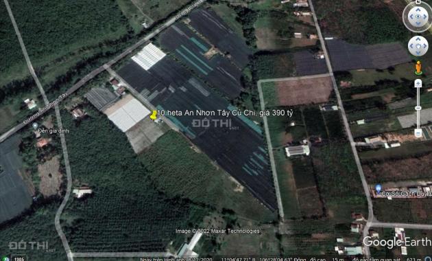 Bán đất lớn 10 héc ta mặt tiền ngang 300m đường An Nhơn Tây, Huyện Củ Chi, TPHCM