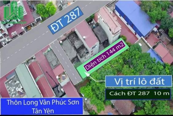 Bán đất tại đường Tỉnh Lộ 287, Xã Phúc Sơn, Tân Yên, Bắc Giang diện tích 144m2 giá 910 triệu