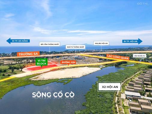 Đất ven sông Cổ Cò giá từ 1.7 tỷ/nền - view sông kề biển