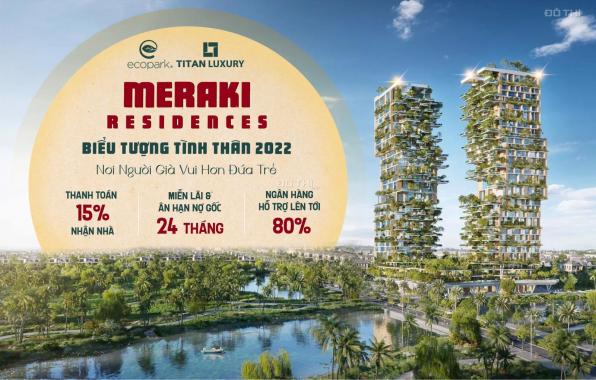 Mở bán chung cư Meraki Residences đẳng cấp nhất Ecopark 2022 căn studio, 1PN, 2PN, 3PN, Mezza