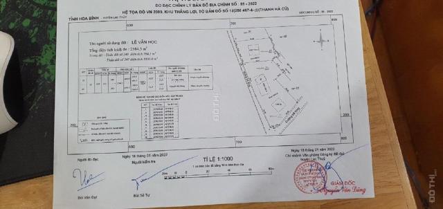 Cơ hội sở hữu đất mặt đường - Khu Thắng Lợi - TT Ba Hàng Đồi - Lạc Thuỷ - Hoà Bình