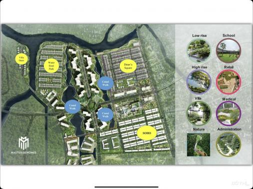 Thông tin chi tiết khu đô thị nhạc nước Global City, diện tích cây xanh 33,1 ha. DT 7m x 19m