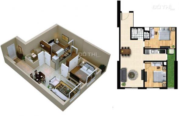 Quá rẻ cho căn hộ 64m2 2 PN full nội thất tòa CT1 ICID Complex, giá chỉ 1,7xx tỷ (thương lượng sâu)