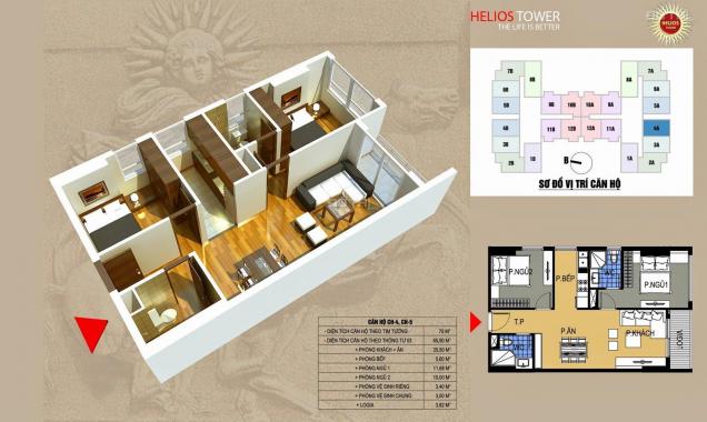 Chung cư Helios Tower chuyển nhượng, cắt lỗ, góc, tầng đẹp