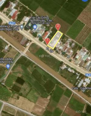 Mặt đường QL27A (Phan Rang - Đà Lạt) mới mở rộng. 200m tới nút giao cao tốc Cam Lâm Vĩnh Hảo 20x50m