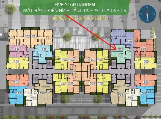Chính chủ bán căn 88m2 - 3 phòng ngủ tại Five Star Kim Giang