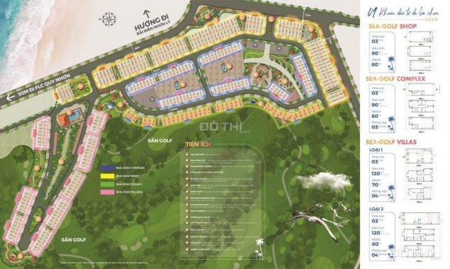 Bán căn góc khu nghỉ dưỡng Homeliday Eo Gió, cạnh là vườn hoa, sân golf sau nhà, 105m2, giá 6.2 tỷ