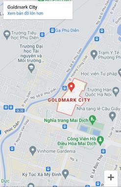 Bán 52.4m2 đất tại Goldmark City phường Phú Diễn Bắc Từ Liêm Hà Nội