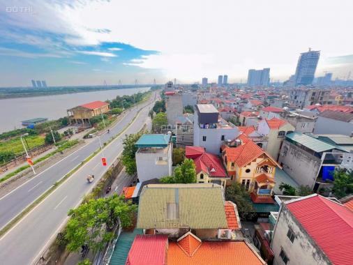 Tòa nhà phố An Dương Vương, view sông Hồng, Dt 55m2, 9T, vỉa hè đá bóng, giá 12,9 tỷ