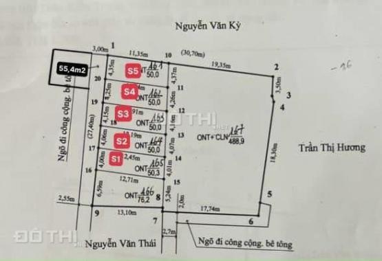 Chào bán 5 lô f0 chỉ 825tr thôn Kiều Trung, xã Hồng Thái, An Dương