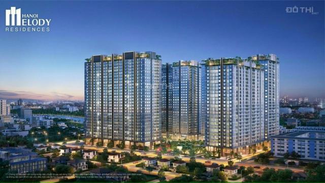 Bán căn hộ 2PN 75m2 chung cư Hanoi Melody Residences, Linh Đàm, giá từ 2.1 tỷ, bàn giao cao cấp