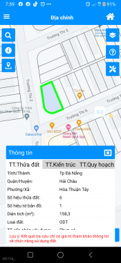 Cần bán lô đất MT đường Trường Thi 2 - Trường Thi 6