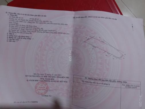 Bán đất tại Xã Thạnh Hải, Thạnh Phú, Bến Tre diện tích 32627m2