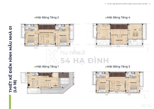 Bán nhà mặt phố khu đô thị 54 Hạ Đình, Thanh Xuân, Hà Nội diện tích 108m2 giá 152 triệu/m2