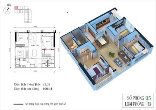 Bán căn hộ chung cư tại dự án Eco Green City, Thanh Trì, Hà Nội diện tích 95m2 giá 4 tỷ