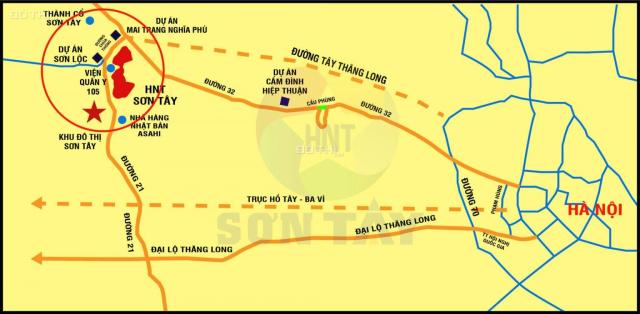 Bán đất liền kề biệt thự dự án HNT Sơn Tây, TX. Sơn Tây, Hà Nội diện tích từ 75 - 100m2