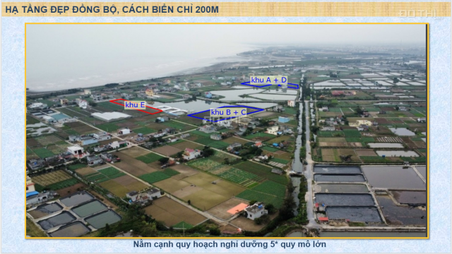 Chính chủ cần bán lô đất thổ cư mặt biển Quất Lâm, gần bãi tắm Giao Phong. 95m2 giá 888 triệu