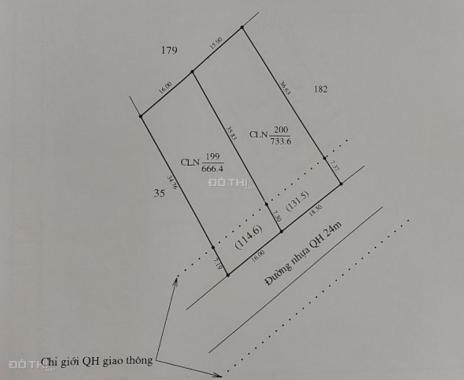 Bán đất thổ cư, mặt tiền đường nhựa liên huyện 16 x 44m = 700m2, Giảm giá 30 tr còn 520tr