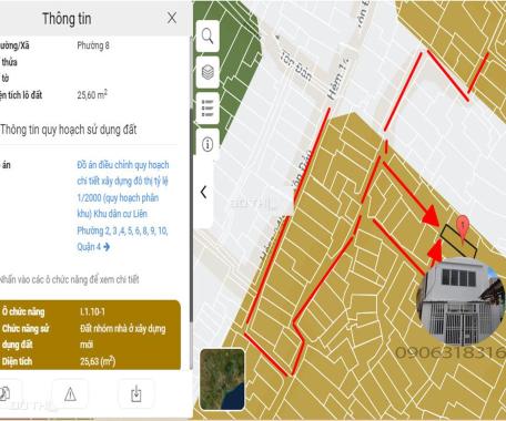 Bán nhà Quận 4, diện tích 26m2, 2.28tỷ(TL), nhà mới vào ở ngay, Tôn Đản, Phường 8