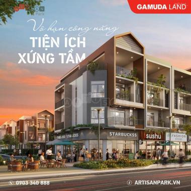 Nhà phố Artisan Park 3 Mặt tiền đường Lê Hoàn Thành Phố Mới Bình Dương