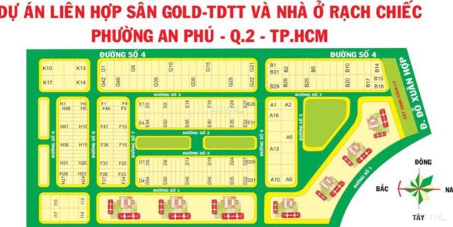 Bán đất sân golf Rạch Chiếc An Phú đường Đỗ Xuân Hợp Q. 2 gần chợ (100m2) 20 tỷ tel 0918 481 296