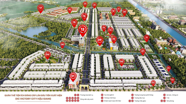 Đất nền DIC Victory Hậu Giang, đón vốn đầu tư công 450.000 tỷ ĐBSCL 2023 - chỉ từ 14 tr/m2